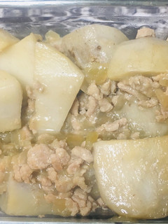 里芋とひき肉の煮物-レシピのメイン写真