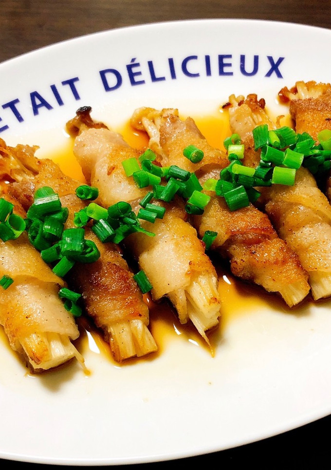 豚バラ肉の和風えのき巻き♡*-レシピのメイン写真