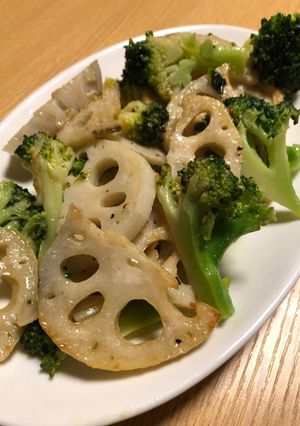 焼き蓮根サラダ-レシピのメイン写真