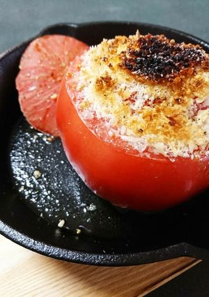 簡単まるごとトマトのチーズ焼き-レシピのメイン写真