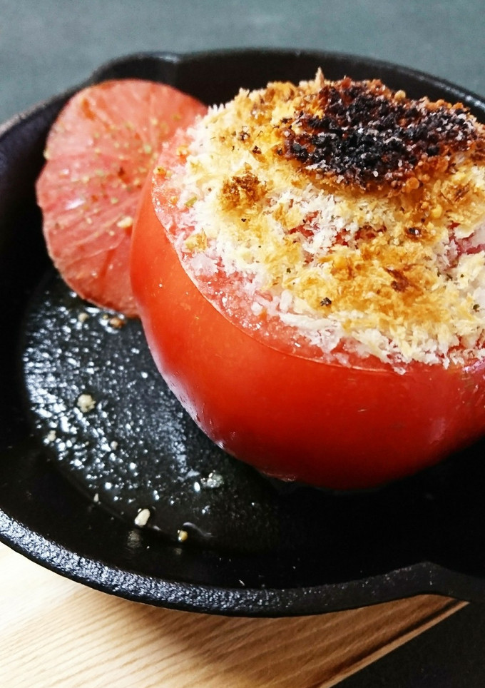 簡単まるごとトマトのチーズ焼き-レシピのメイン写真