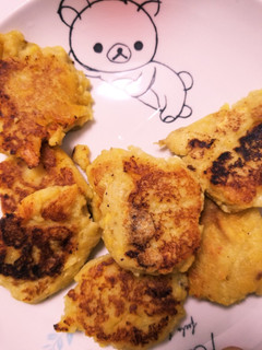 さつま芋と豆腐とバナナのお焼き~離乳食~-レシピのメイン写真
