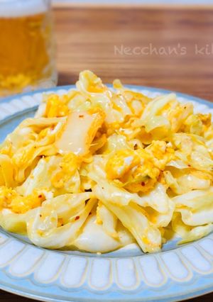 ごま油とマヨで旨くなる♡キャベたまキムチ-レシピのメイン写真