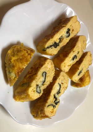 メレンゲで焼海苔チーズマヨふわふわ卵焼き-レシピのメイン写真