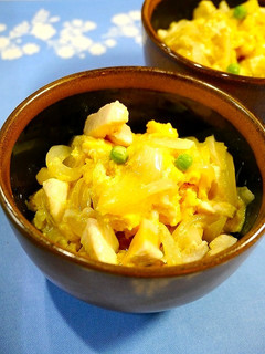 レンジで簡単!ふわたま☆親子丼-レシピのメイン写真