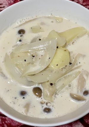 新じゃが玉葱のミルクスープ-レシピのメイン写真