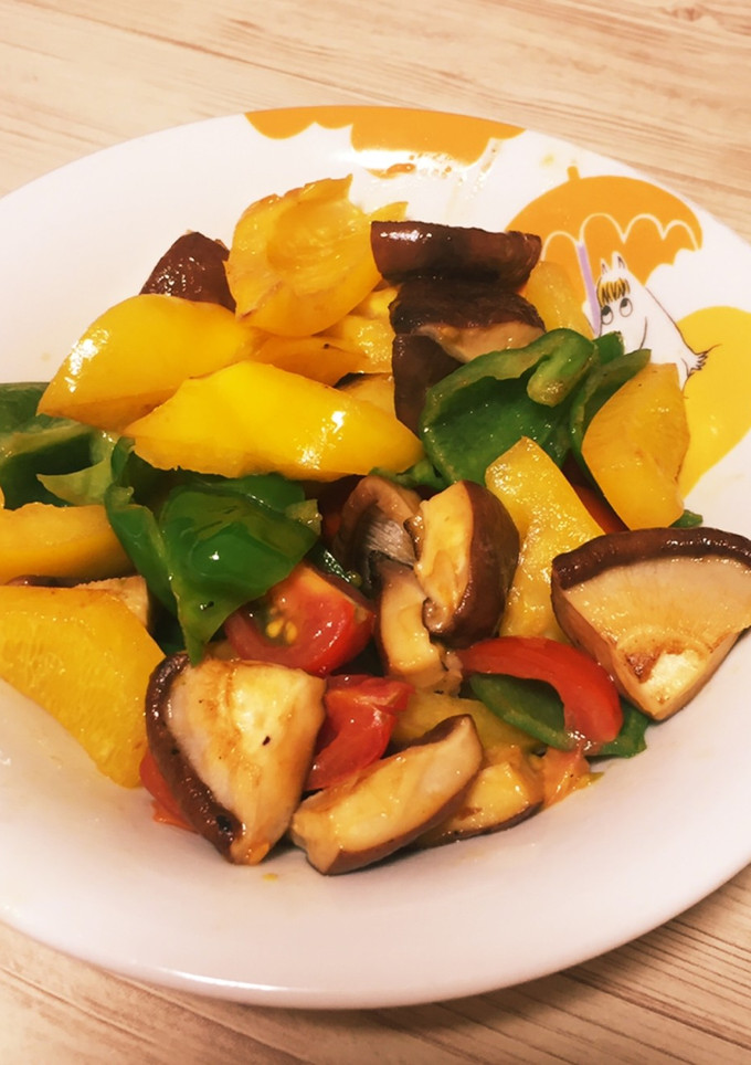 きのこと野菜のバター醤油炒め-レシピのメイン写真