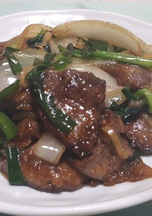 鉄分補給　鶏レバーの生姜野菜炒め-レシピのメイン写真