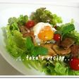 野菜モリモリ♪ホットドレッシングサラダ
