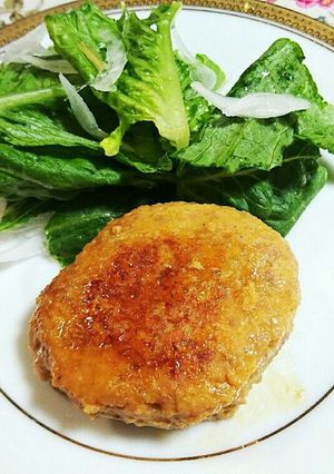 鶏もも挽き肉の簡単♪つくね風ハンバーグ-レシピのメイン写真