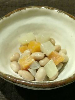 レンジで簡単 減塩 お豆と野菜の味噌煮-レシピのメイン写真