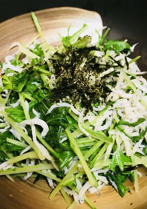 シンプル●水菜とシラスのササッと炒め-レシピのメイン写真