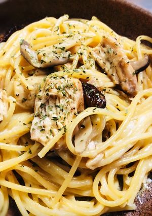 鶏むね肉とチーズのパスタ-レシピのメイン写真