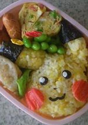 キャラ弁 ポケモン~ピカチュウ-レシピのメイン写真