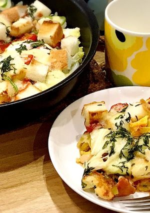フライパンdeパンキッシュ♡時短♪簡単♪-レシピのメイン写真