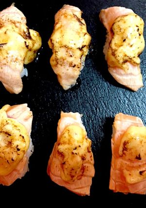 炙りチーズサーモン-レシピのメイン写真