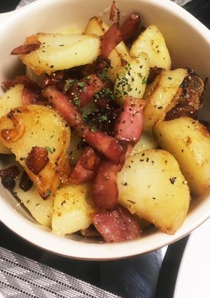 「簡単おつまみ」じゃがいもペペロンチーノ-レシピのメイン写真