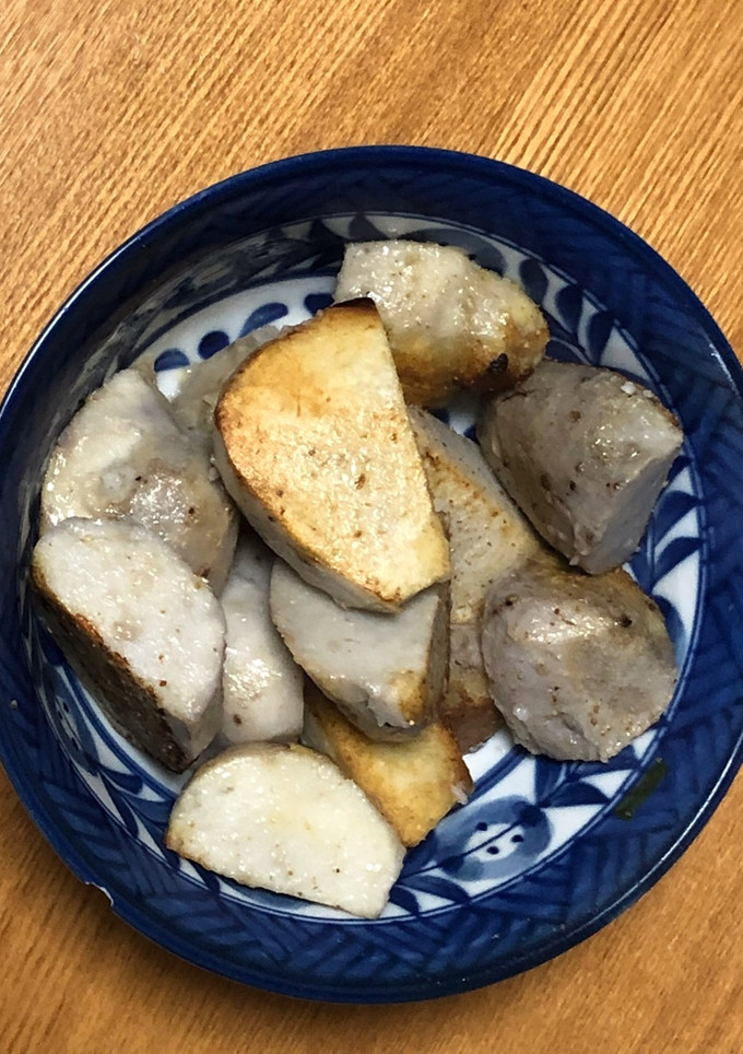 里芋を丸ごと茹でてごま油ソテーに塩山椒-レシピのメイン写真