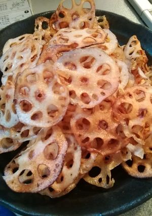 皮は剥かないで！蓮根チップス-レシピのメイン写真