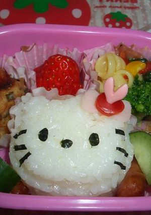 キャラ弁・キティちゃん弁当-レシピのメイン写真