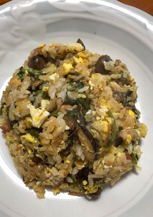 きのことほうれん草の雑穀和えチャーハン-レシピのメイン写真