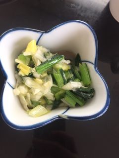 小松菜ナムルネギ塩ダレ和え-レシピのメイン写真