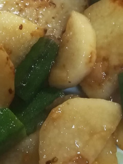 山芋とオクラのバター醤油-レシピのメイン写真