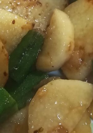 山芋とオクラのバター醤油-レシピのメイン写真