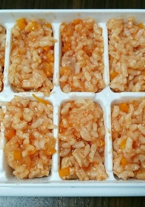 離乳食に♪炊飯器でチキンライス(軟飯)-レシピのメイン写真