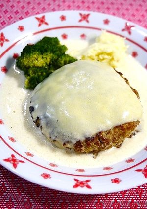 簡単！ハンバーグ☆チーズクリーム煮-レシピのメイン写真