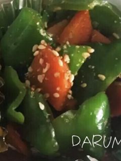 ピーマンと人参のオイスターソース炒め-レシピのメイン写真