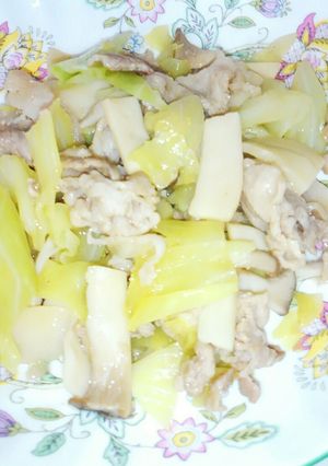 豚肉エリンギキャベツ炒め-レシピのメイン写真
