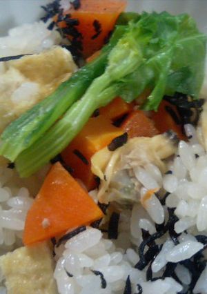 鉄分たっぷり★あさりとひじきの炊込みご飯-レシピのメイン写真