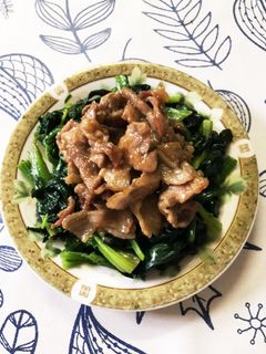 ほうれん草の肉みそのせ-レシピのメイン写真