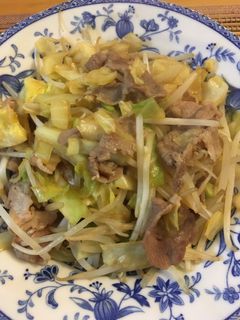 男の15分料理:肉野菜炒め-レシピのメイン写真
