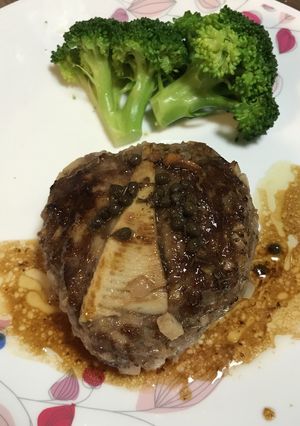 旬のタケノコ和風ハンバーグ-レシピのメイン写真