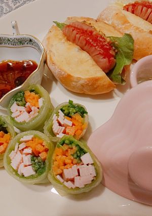簡単レタス巻き-レシピのメイン写真