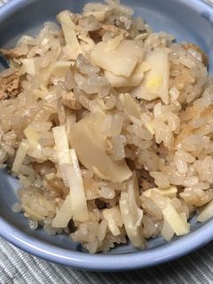 白だしで作るまあまあ美味しいたけのこご飯-レシピのメイン写真
