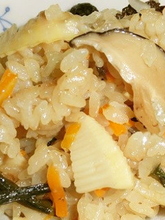 ツヤツヤたけのこご飯-レシピのメイン写真