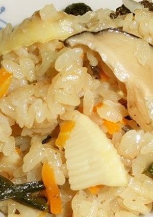 ツヤツヤたけのこご飯-レシピのメイン写真