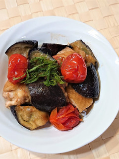 鶏と茄子の青じそドレッシング炒め-レシピのメイン写真