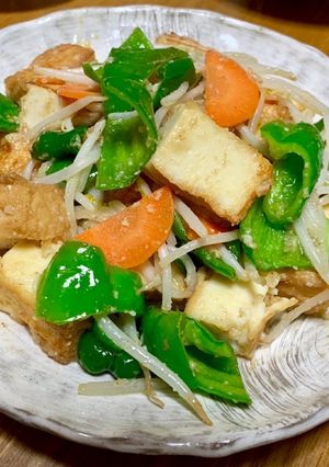 厚揚げの五目味噌炒め-レシピのメイン写真
