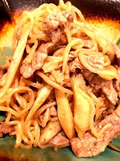 牛こまで♪牛肉とごぼうとしらたきの炒り煮-レシピのメイン写真
