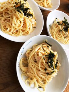 簡単!たらこクリームパスタ♡-レシピのメイン写真