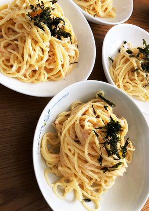 簡単！たらこクリームパスタ♡-レシピのメイン写真