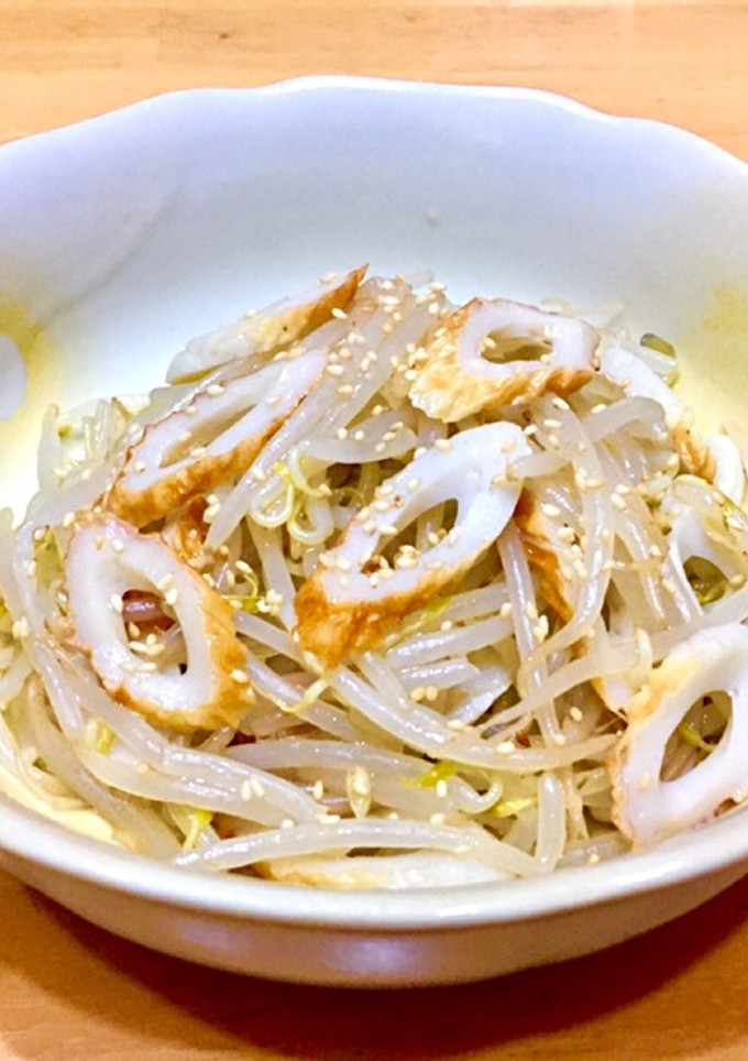 材料２つ！５分で！もやしとちくわの和え物-レシピのメイン写真