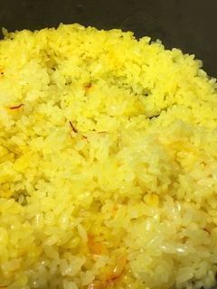 土鍋で炊くサフランライス-レシピのメイン写真