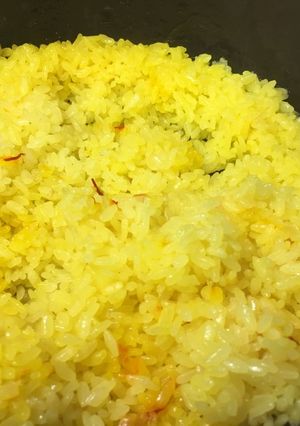 土鍋で炊くサフランライス-レシピのメイン写真
