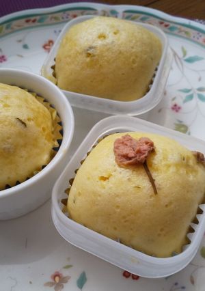 HMで簡単!桜蒸しパン-レシピのメイン写真