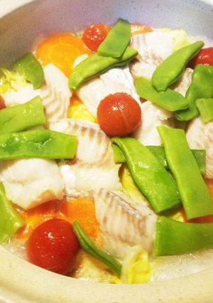 土鍋で鱈の酒蒸し・春野菜と-レシピのメイン写真